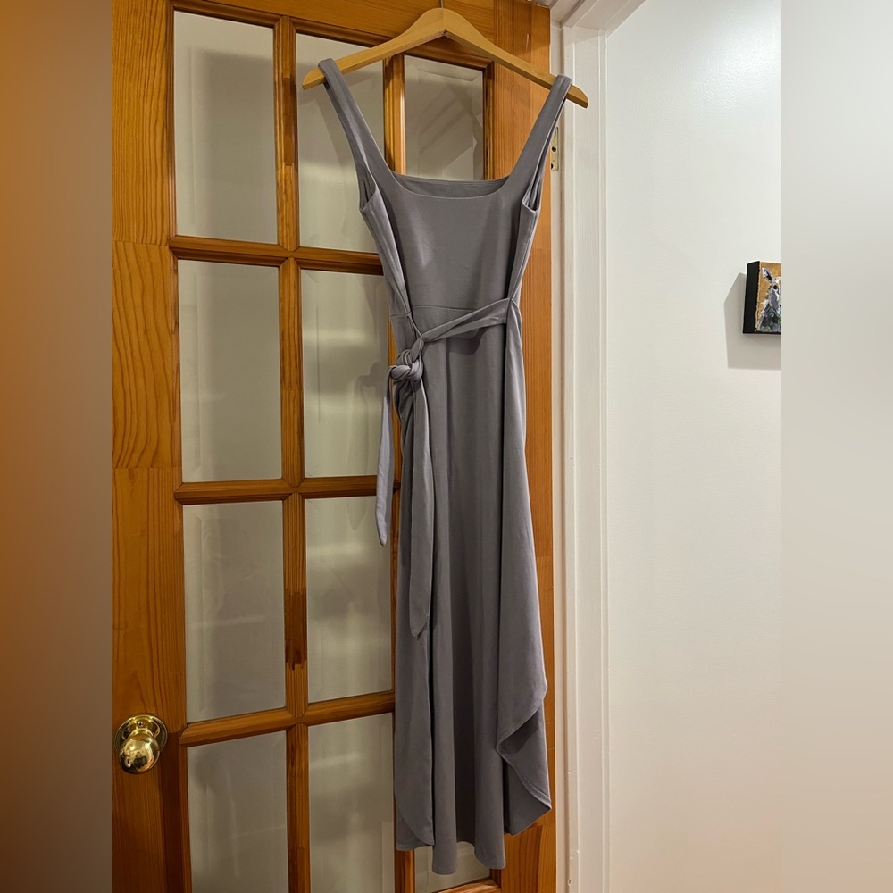 Aritzia Gray Midi Dress - Picture 2 of 3